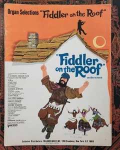 FIDDLER ON THE ROOF, Organ Selections, Vocal and Organ, 1971 - Picture 1 of 3