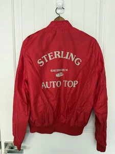 Vintage Sterling Auto Top Car Windbreaker Zip Up Jacket By Holloway - Picture 1 of 2
