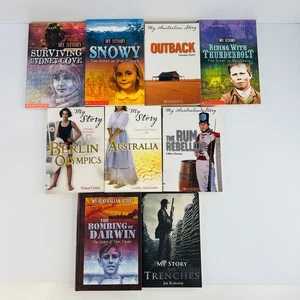 x9 Australian Story & My Story Scholastic Young Reader Book Bundle Lot History - Foto 1 di 15