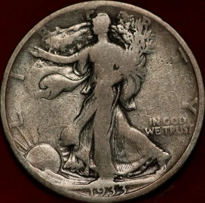 1933-S San Francisco Mint Silver Walking Liberty Half - Image 1 of 2