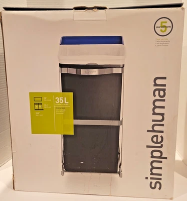 Bote de basura extraíble SimpleHuman doble compartimento debajo del mostrador CW1016 - nuevo Foto 1 de 4