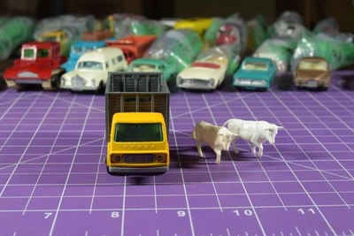 Camión Dodge de Ganado Matchbox/Lesney Rueda Regular Nº 37d con 2x Ganado Foto 1 de 4