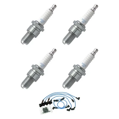 For Volkswagen Vanagon 80-83 NGK Spark Plug Wire & Spark Plug Kit Foto 1 de 4