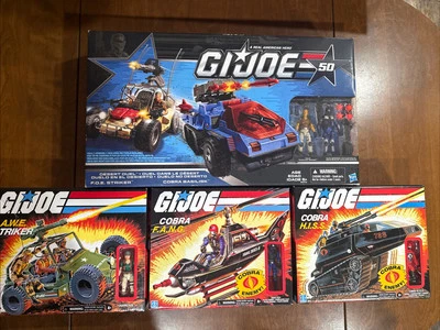 GI JOE 50 ANIVERSARIO DESERT DUEL Plus AWE STRIKER, H.I.S.S. Y F.A.N.G Foto 1 de 4