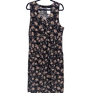 Erika Dress Womens Medium Jumper Corduroy Cottagecore Floral Pockets Boho Hippie - Picture 1 of 14