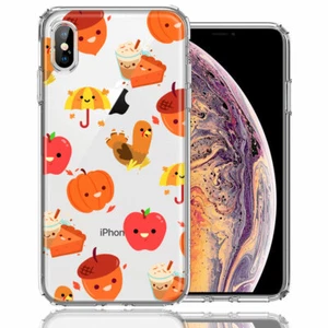 For Apple iPhone XS Max Thanksgiving Autumn Fall Double Layer Phone Case - Picture 1 of 1