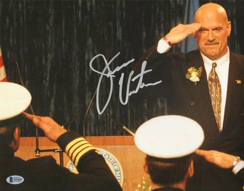 Jesse Ventura Signed 11x14 Photo BAS COA WWE Minnesota Governor NAVY SEAL Mongol Cover