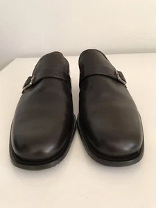 NUOVE SCARPE MOCASSINO IN PELLE MARRONE BALLY TAGLIA 10 1/2 MADE IN SWITZERLAND - Foto 1 di 9