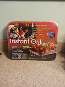 Disposable Charcoal Grill Ready to Use EZ To Light Camping Picnic Instant Grill - Picture 1 of 8