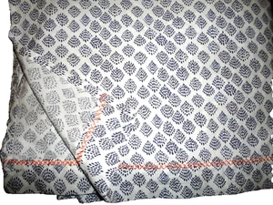 TARGET OPALHOUSE JUNGALOW BLUE ORANGE (1) TWIN FLAT SHEET 63X96 - Picture 1 of 5