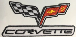 Corvette flags embroidered cloth patch H040519 - Picture 1 of 1