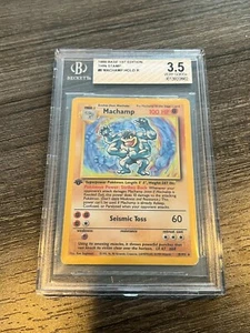 #8 1999 Machamp Holo Smudged Thin Stamp Variant 1st Edition BGS 3.5 - Misprint - Bild 1 von 2