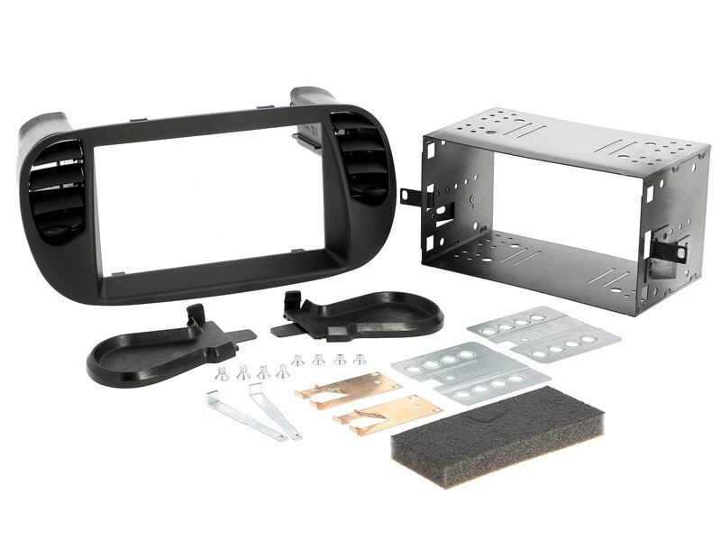 ACV 381094-33-3 Cadre De Radio Auto 2-DIN Pour Fiat 500 500 C 500C Type 312