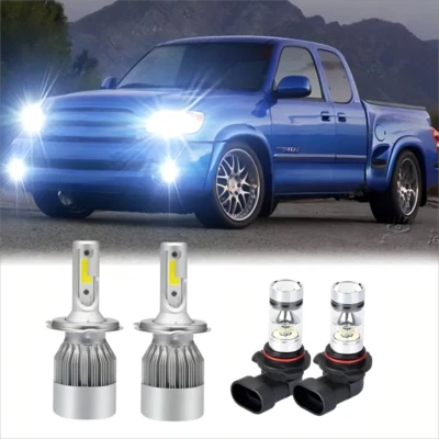 For 2000-2006 Toyota Tundra LED Headlight High-Low Beam + Fog Light white Kit A - Изображение 1 из 4