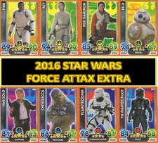Topps 2016 STAR WARS FORCE ATTAX EXTRA base & Holo Foil cards