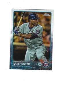 2015 Topps Chrome Refractors #109 Torii Hunter MINNESOTA TWINS - Picture 1 of 1