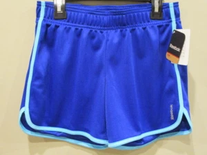 Pantalones cortos deportivos deportivos de malla Reebok azul movimiento niñas talla XS 6-8 - Imagen 1 de 5