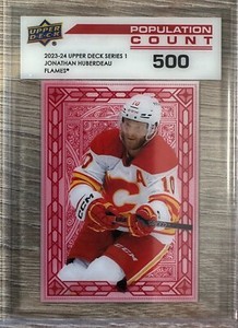 JONATHAN HUBERDEAU 2023-24 UPPER DECK SERIES 1 POPULATION COUNT 500 #PC-23