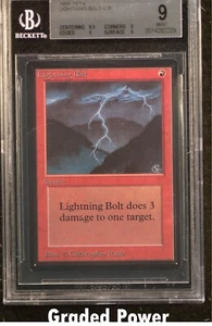Beta Lightning Bolt BGS 9 (2229) Magic MTG - Picture 1 of 2