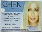 Cher Original Used Concert Ticket NEC Arena Birmingham 14th May 2004