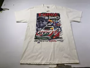 VINTAGE 1998 John Force 2 Side T-Shirt NHRA Drag Racing NASCAR 8 Championship L - Picture 1 of 7