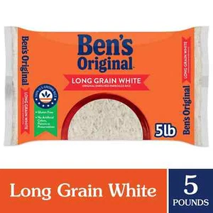 Enriched Long Grain White Rice Parboiled Rice 5 LB Bag by BEN'S ORIGINAL - Picture 1 of 8