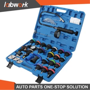 Labwork 28Pcs Radiator Pressure Tester Cooling System Vacuum Type Purge Kit - Picture 1 of 18