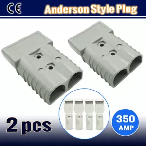 2X 350A AMP HEAVY DUTY ANDERSON STYLE PLUG CARAVAN 4WD SOLAR CONNECTOR DC 12 24V - Picture 1 of 8