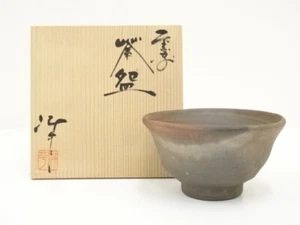 7144839: JAPANESE TEA CEREMONY / TEA BOWL CHAWAN / BIZEN WARE / ARTISAN WORK - Picture 1 of 1