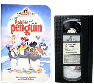 The Pebble and the Penguin 1995 MGM Home Video VHS Clam Shell Case w Dent (F/G+) - Image 1 of 4