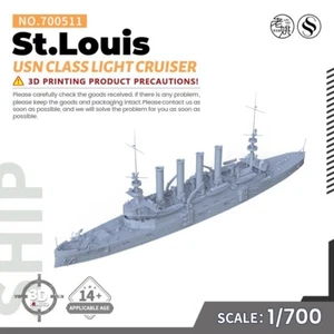 SSMODEL 1/700 511 Military Model Kit USN St.Louis Class Light Cruiser WAR GAMES
