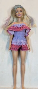 Barbie blonde Puppe 2013 Overall sehr guter Zustand C336G  - Bild 1 von 9