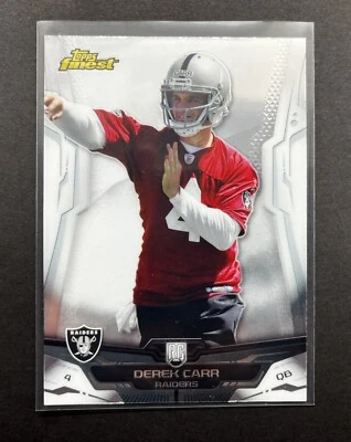 Derek Carr Rookie 🔥🔥🔥 2014 Topps Finest #122 Raiders Saints RC 🔥🔥🔥 - Image 1 of 3