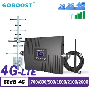 Booster Di Segnale GOBOOST 4G LTE GSM 800 700Mhz Band20 Band28 Amplificatore Cel - Foto 1 di 11