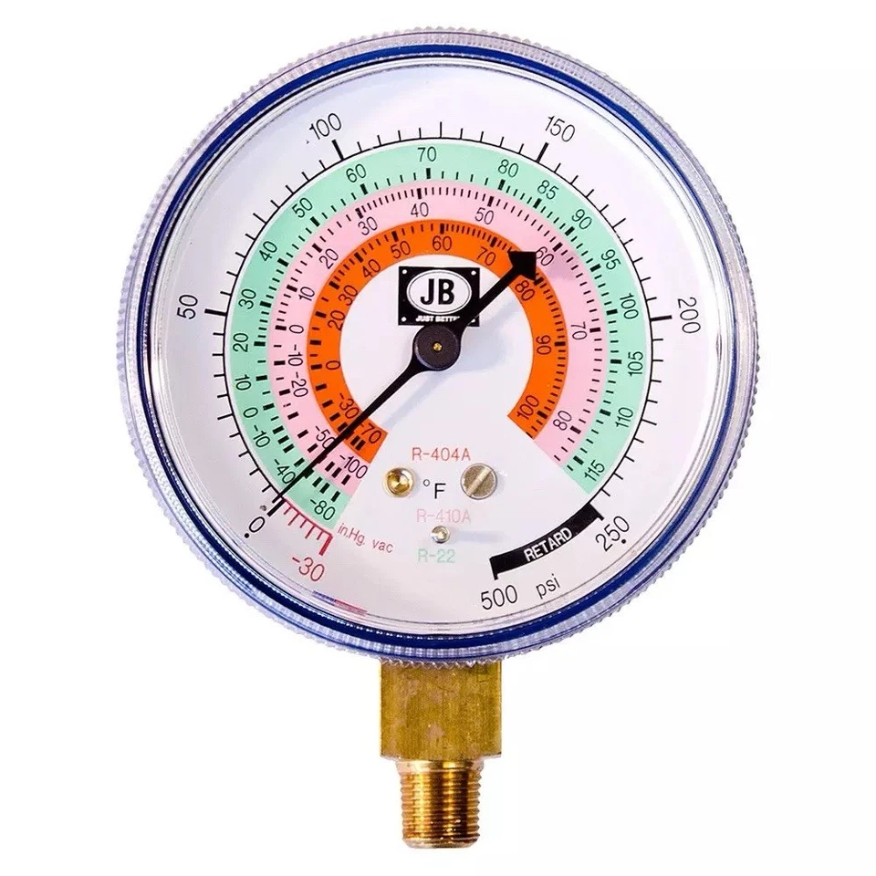 JB Industries M2-460 Blue Compound Low Side Manifold Gauge