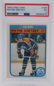 1982 O PEE CHEE  WAYNE GRETZKY # 106 PSA 5 EX - Picture 1 of 3