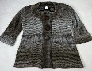 Belamie Sweater Womens Large Cozy Art To Wear Mohair Soft Big Buttons Cardigan - Picture 1 of 8