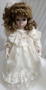 1988 June Grammer 7478 Porzellan Puppenhaus Causcasian 18" Puppe #530/1000 Musical - Bild 1 von 12