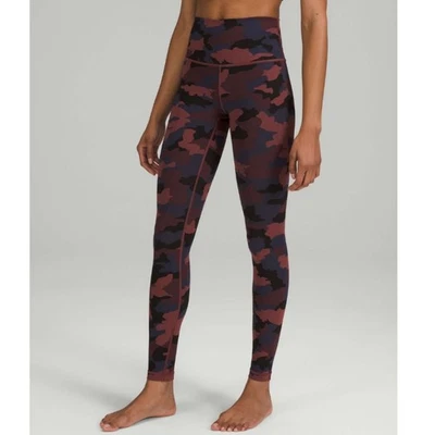 Lululemon Tamanho 6 Camuflagem Smocky Wunder Sob Cintura Alta Apertado 28" Usado - Imagem 1 de 4