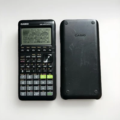 Casio fx-9750GIII Graphing Calculator Power Graphic 3 Black Tested Works EUC - Image 1 of 4