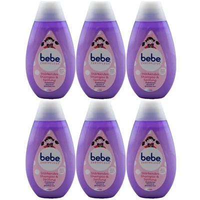 bebe stärkendes Shampoo & Spülung für Kinder 6 x 300ml keine Tränen kein ziepen
