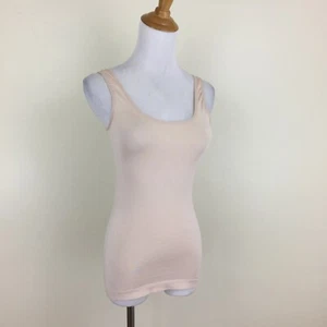 CAROLE HOCHMAN Nude/Beige Scoop Neck Stretch Cami Tank Top Womens sz Small - Picture 1 of 5