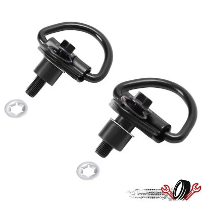 Cargo D-Hooks 粉末涂层 2 件套适用于福特 Transit 150 250 350 Van 2015-2025 — 第 1/4 张图片