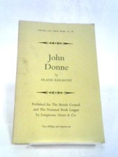 John Donne - Writers and Their Work No. 86 (Frank Kermode - 1961) (ID:86209)