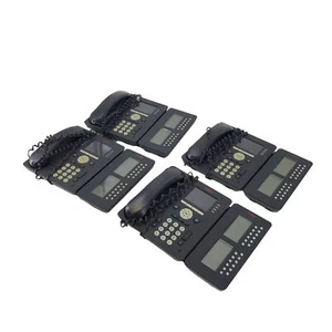 Lot of 4 - Avaya Gigabit IP Deskphones 9611G with SBM24 #L9843 - Picture 1 of 13