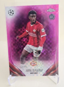 2023-24 TOPPS CHROME UEFA ISAAC BABADI RC PINK CHECKERBOARD #22 Ser #62/99 - Picture 1 of 2