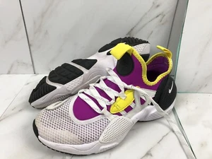 EUC NIKE MEN'S Huarache EDGE TXT QS White retro Yellow | size 4 | BQ5206 500 - Picture 1 of 8
