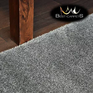 Hardwearing Soft Carpets 'DISCRETION' circle grey very thick Rug Best-carpets - Picture 1 of 6
