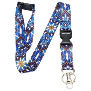 Mehrfarbiges ORNAMENT Schlüsselband Halsband mit Karte/Abzeichenhalter oder Schlüsselring - Bild 1 von 7