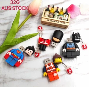 Hero Character LEGO USB Flash Drive Cute 32G memory stick Pen Drive Christmas - Bild 1 von 11
